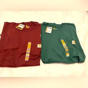 2 Men’s Carhartt Pocket T Shirts 2XL Tall